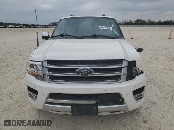 2017 Ford Expedition Platinum с VIN 1FMJU1LT1HEA42692, выставлен на аукционе Copart как лот 47258545 с пробегом 97 439 миль миль и Списание • Salvage title. История ставок и продаж доступна на DreamBid. Изображение 5.