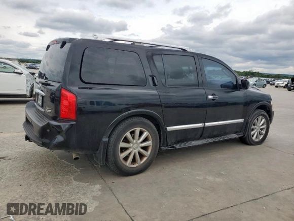 2008 Infiniti QX56 with VIN 5N3AA08DX8N901600, listed as a Copart auction lot 58973525 with 321,103 mi miles and Salvage title. Bid and sale history available at DreamBid. Image 3.