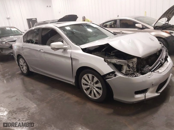 2015 Honda Accord Sedan EX-L with VIN 1HGCR2F86FA008393, listed as a IAAI auction lot 41877301 with 148,383 mi miles. Bid and sale history available at carsss.com. Image 1.