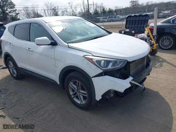 2017 Hyundai Santa Fe Sport 2.4L with VIN 5XYZTDLB7HG409993, listed as a IAAI auction lot 41794799 with NaN miles. Bid and sale history available at carsss.com. Image 1.