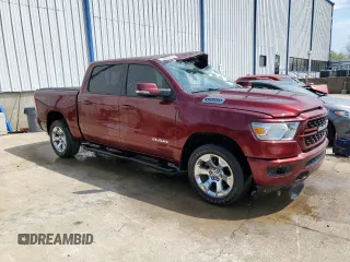 2022 Ram 1500 Big Horn with VIN 1C6SRFFTXNN459671, listed as a Copart auction lot 52813175 with 40,497 mi miles and Salvage Title. Bid and sale history available at carsss.com. Image 4.