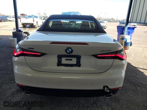 2025 BMW 4 Series 430i xDrive with VIN WBA53DB09SCT32390, listed as a Copart auction lot 48107375 with 11,555 mi miles and Clean Title. Bid and sale history available at DreamBid. Image 6.