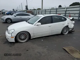 2002 Lexus GS 300 with VIN JT8BD69S320157527, listed as a Copart auction lot 42138075 with 142,548 mi miles and Salvage Title. Bid and sale history available at carsss.com. Image 1.