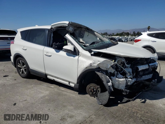 2018 Toyota RAV4 XLE with VIN JTMWFREV2JJ745183, listed as a Copart auction lot 63838185 with Not provided miles and Salvage title. Bid and sale history available at DreamBid. Image 4.