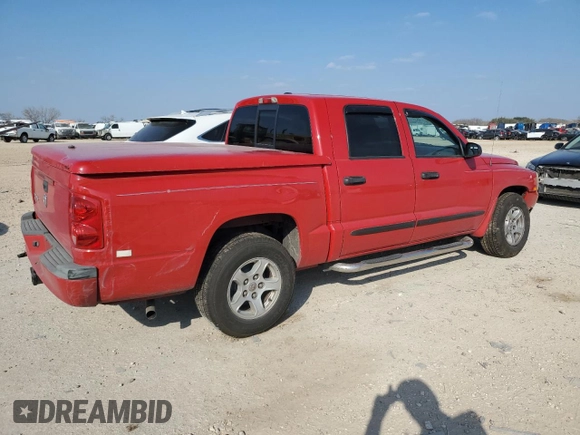 2007 Dodge Dakota SLT with VIN 1D7HE48K57S204816, listed as a Copart auction lot 44416135 with 138,552 mi miles and Salvage Title. Bid and sale history available at carsss.com. Image 3.