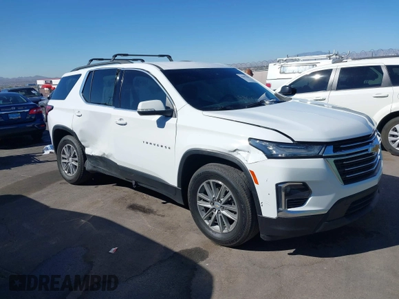 2023 Chevrolet Traverse LT Cloth with VIN 1GNERGKW4PJ130588, listed as a IAAI auction lot 41883308 with 78,792 mi miles and . Bid and sale history available at DreamBid. Image 1.
