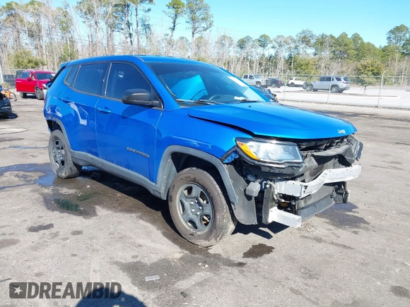 2018 Jeep Compass Sport с VIN 3C4NJDAB1JT409879, выставлен на аукционе IAAI как лот 41505845 с пробегом 84 486 миль миль и . История ставок и продаж доступна на DreamBid. Изображение 1.