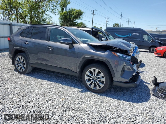 2024 Toyota RAV4 XLE Premium with VIN 2T3A1RFV0RC455658, listed as a Copart auction lot 49859135 with Not provided miles and Salvage title. Bid and sale history available at DreamBid. Image 4.