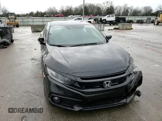 2019 Honda Civic Sport with VIN 2HGFC2F83KH550531, listed as a Copart auction lot 46106134 with 50,988 mi miles and Salvage title. Bid and sale history available at DreamBid. Image 12.
