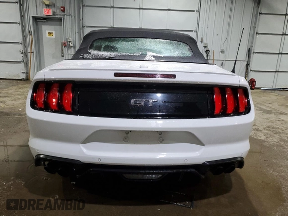 2021 Ford Mustang GT Premium with VIN 1FATP8FF1M5135621, listed as a Copart auction lot 45173665 with 31,731 mi miles and Salvage Title. Bid and sale history available at DreamBid. Image 6.