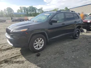 2016 Jeep Cherokee Sport z VIN 1C4PJLAB2GW257018, wystawiony jako Copart lot #55560405 z przebiegiem 97 105 mil mil oraz Szkoda całkowita • Salvage title. Historia ofert i sprzedaży dostępna na DreamBid. Obrazek 1.