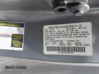 2007 Nissan 350Z Enthusiast with VIN JN1BZ34D57M501856, listed as a IAAI auction lot 42440532 with 177,108 mi miles and . Bid and sale history available at DreamBid. Image 9.