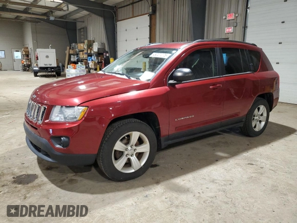 2013 Jeep Compass Latitude with VIN 1C4NJDEB2DD253498, listed as a Copart auction lot 48227275 with 142,038 mi miles and Clean Title. Bid and sale history available at carsss.com. Image 1.