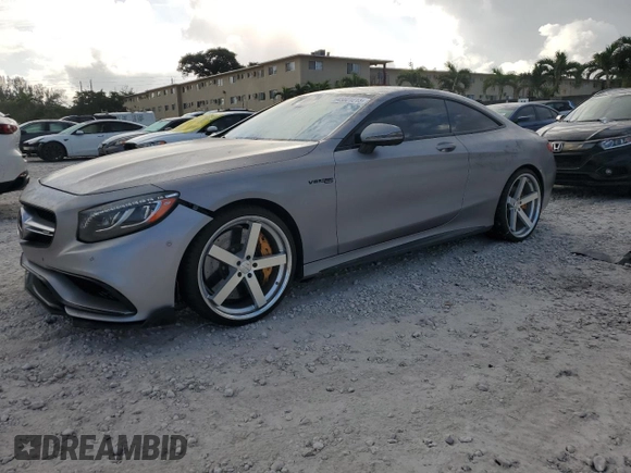 2015 Mercedes-Benz S-Class S 63 AMG with VIN WDDXJ7JB4FA000984, listed as a Copart auction lot 43821215 with 80,253 mi miles and Clean Title. Bid and sale history available at carsss.com. Image 1.