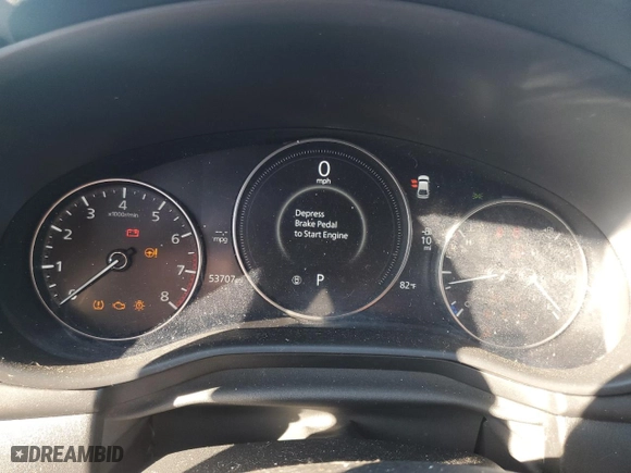2019 Mazda Mazda3 Hatchback with VIN JM1BPBJM0K1134358, listed as a Copart auction lot 72412974 with 53,707 mi miles and Salvage Title. Bid and sale history available at carsss.com. Image 9.