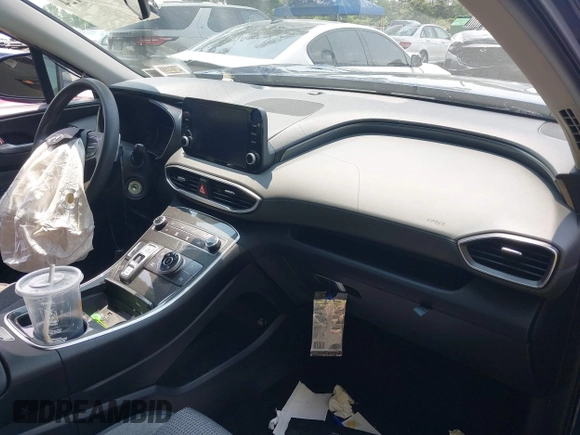2021 Hyundai Santa Fe SE with VIN 5NMS1DAJXMH344025, listed as a IAAI auction lot 42477124 with 17,129 mi miles and . Bid and sale history available at DreamBid. Image 5.