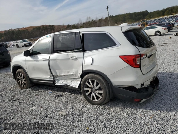 2021 Honda Pilot EX-L with VIN 5FNYF5H56MB033235, listed as a Copart auction lot 43137215 with 43,118 mi miles and Salvage Title. Bid and sale history available at DreamBid. Image 2.
