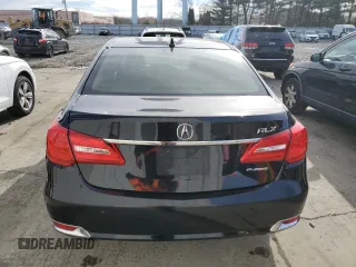 2016 Acura RLX Tech Pkg with VIN JH4KC1F56GC001735, listed as a Copart auction lot 80839074 with 100,452 mi miles and Salvage Title. Bid and sale history available at carsss.com. Image 6.