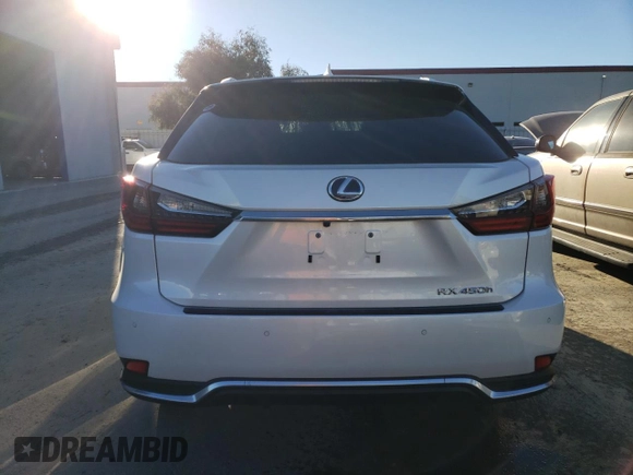 2021 Lexus RX with VIN 2T2HGMDA5MC070660, listed as a Copart auction lot 38193933 with 9,711 mi miles. Bid and sale history available at carsss.com. Image 6.
