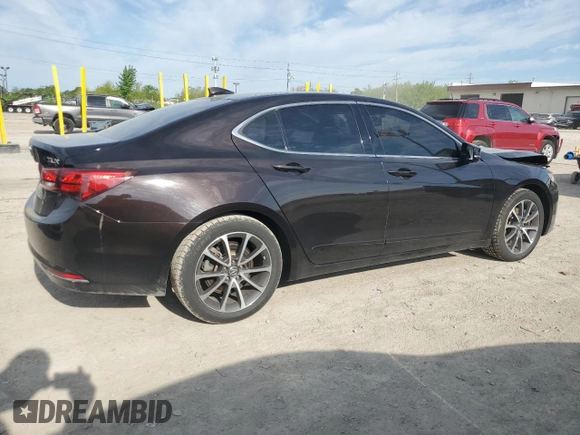 2015 Acura TLX V6 with VIN 19UUB2F32FA009747, listed as a Copart auction lot 55556435 with 83,592 mi miles and Salvage title. Bid and sale history available at DreamBid. Image 3.