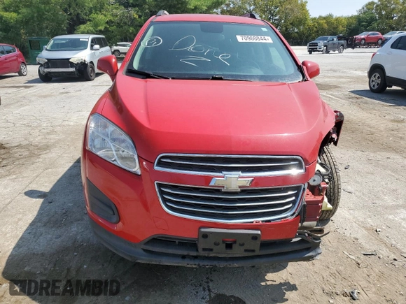 2015 Chevrolet Trax LT with VIN KL7CJLSB2FB173961, listed as a Copart auction lot 70960844 with 68,226 mi miles and Salvage Title. Bid and sale history available at carsss.com. Image 5.
