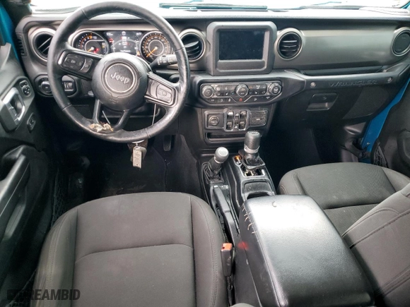 2019 Jeep Wrangler Unlimited Sport S with VIN 1C4HJXDG2KW599094, listed as a Copart auction lot 43615625 with 144,912 mi miles and Salvage Title. Bid and sale history available at carsss.com. Image 8.