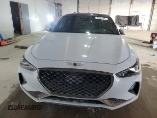 2019 Genesis G70 3.3T Advanced with VIN KMTG34LE8KU042482, listed as a Copart auction lot 45921005 with 0 mi miles and Salvage Title. Bid and sale history available at carsss.com. Image 5.
