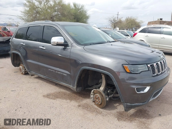 2017 Jeep Grand Cherokee Limited with VIN 1C4RJEBG4HC838019, listed as a IAAI auction lot 41804665 with 135,980 mi miles. Bid and sale history available at carsss.com. Image 1.