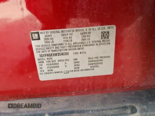 2014 Cadillac SRX Premium Collection with VIN 3GYFNGE39ES546393, listed as a Copart auction lot 57261145 with 84,258 mi miles and Salvage title. Bid and sale history available at DreamBid. Image 13.