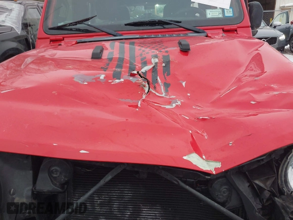 2018 Jeep Wrangler Unlimited Sport S with VIN 1C4HJXDG5JW131522, listed as a IAAI auction lot 41563099 with 75,405 mi miles and . Bid and sale history available at DreamBid. Image 10.