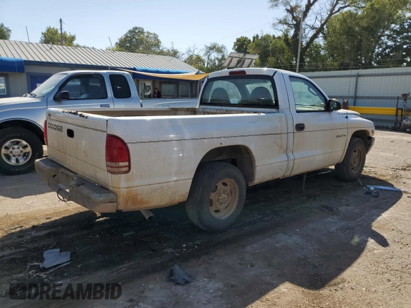 1999 Dodge Dakota SLT with VIN 1B7FL26X0XS273052, listed as a Copart auction lot 73429864 with 177,094 mi miles and Salvage Title. Bid and sale history available at carsss.com. Image 3.