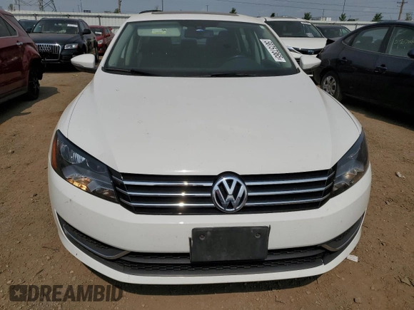 2012 Volkswagen Passat SE with VIN 1VWBP7A32CC012012, listed as a Copart auction lot 58757365 with 83,142 mi miles and Salvage title. Bid and sale history available at DreamBid. Image 5.