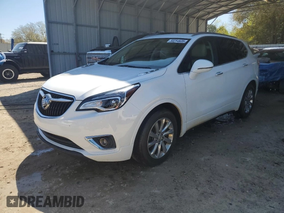 2019 Buick Envision Essence with VIN LRBFXCSA2KD060112, listed as a Copart auction lot 50254635 with 72,630 mi miles and Salvage Title. Bid and sale history available at DreamBid. Image 1.