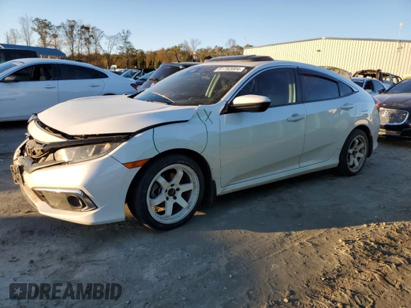 2020 Honda Civic Sedan EX with VIN 19XFC1F30LE010788, listed as a Copart auction lot 81782004 with 77,984 mi miles and Salvage Title. Bid and sale history available at carsss.com. Image 1.