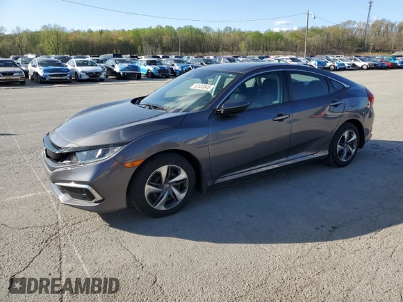 2020 Honda Civic LX z VIN 2HGFC2F63LH520722, wystawiony jako Copart lot #52433045 z przebiegiem 91 611 mil mil oraz Szkoda całkowita • Salvage title. Historia ofert i sprzedaży dostępna na DreamBid. Obrazek 1.