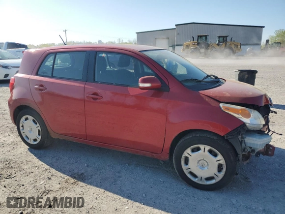 2008 Scion xD with VIN JTKKU10448J025021, listed as a Copart auction lot 53818915 with Not Provided miles and Salvage Title. Bid and sale history available at DreamBid. Image 4.