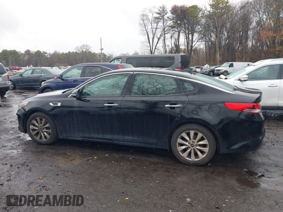2018 Kia Optima LX with VIN 5XXGT4L38JG271181, listed as a IAAI auction lot 41911480 with 59,010 mi miles and . Bid and sale history available at carsss.com. Image 14.