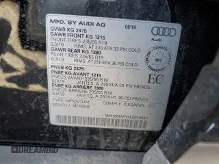 2020 Audi Q5 Premium Plus with VIN WA1BNAFY4L2014547, listed as a Copart auction lot 51074875 with 158,278 mi miles and Clean Title. Bid and sale history available at carsss.com. Image 13.