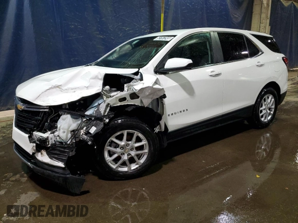 2023 Chevrolet Equinox LT with VIN 3GNAXKEG5PS193922, listed as a Copart auction lot 52757245 with 48,100 mi miles and Salvage Title. Bid and sale history available at DreamBid. Image 1.
