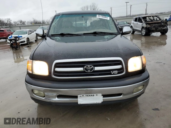 2001 Toyota Tundra SR5 with VIN 5TBRT34111S218653, listed as a Copart auction lot 45156965 with 238,537 mi miles and Salvage Title. Bid and sale history available at DreamBid. Image 5.