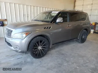 2014 Infiniti QX80 with VIN JN8AZ2NF8E9553831, listed as a Copart auction lot 48988275 with 181,656 mi miles and Salvage Title. Bid and sale history available at carsss.com. Image 1.