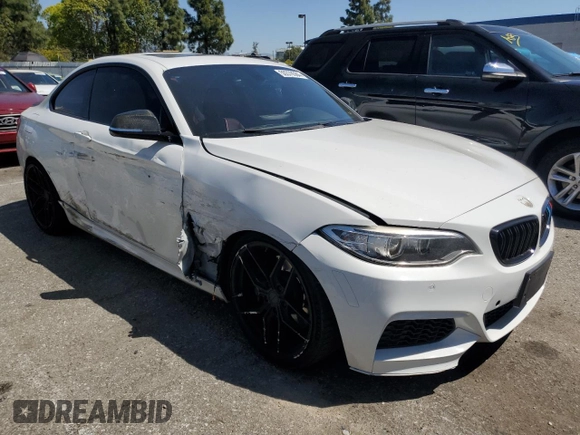 2015 BMW 2 Series 228i with VIN WBA1F9C53FVW98367, listed as a Copart auction lot 50378584 with 74,661 mi miles and Salvage Title. Bid and sale history available at carsss.com. Image 4.