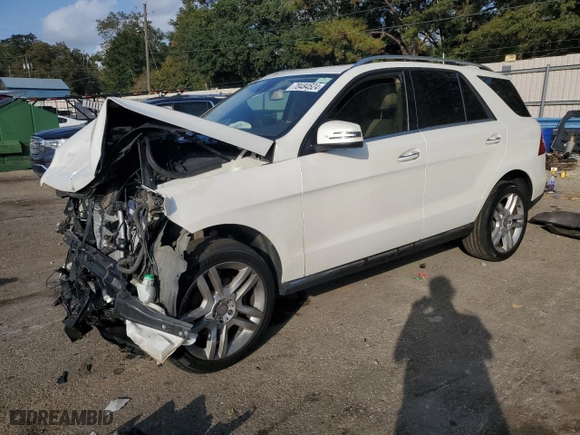 2014 Mercedes-Benz M-Class ML 350 with VIN 4JGDA5JB5EA416652, listed as a Copart auction lot 78484524 with NaN miles and Salvage Title. Bid and sale history available at carsss.com. Image 1.