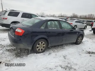 2002 Audi A4 1.8T with VIN WAULC68E62A175144, listed as a Copart auction lot 83342324 with 81,536 mi miles and Clean Title. Bid and sale history available at carsss.com. Image 3.
