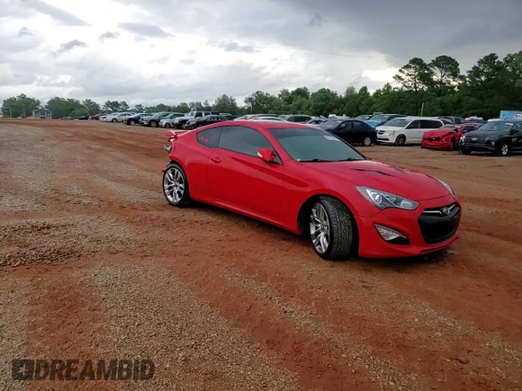 2013 Hyundai Genesis Coupe R-Spec with VIN KMHHU6KJ7DU089592, listed as a Copart auction lot 58712485 with 101,402 mi miles and Salvage title. Bid and sale history available at DreamBid. Image 14.