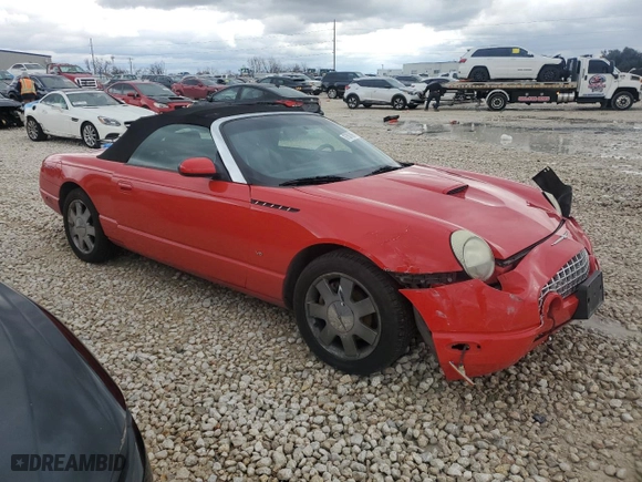 2003 Ford Thunderbird Deluxe with VIN 1FAHP60A23Y106875, listed as a Copart auction lot 87507095 with 0 mi miles and Salvage Title. Bid and sale history available at carsss.com. Image 4.