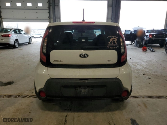 2016 Kia Soul with VIN KNDJN2A25G7340912, listed as a Copart auction lot 51993465 with 127,791 mi miles and Salvage Title. Bid and sale history available at carsss.com. Image 6.