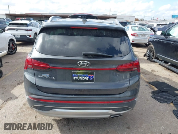 2021 Hyundai Santa Fe Essential with VIN 5NMS24AJ1MH358585, listed as a IAAI auction lot 41126840 with 1 mi miles. Bid and sale history available at carsss.com. Image 16.