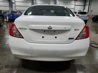 2012 Nissan Versa S with VIN 3N1CN7AP3CL800787, listed as a Copart auction lot 47553145 with 253,628 mi miles and Salvage Title. Bid and sale history available at carsss.com. Image 6.