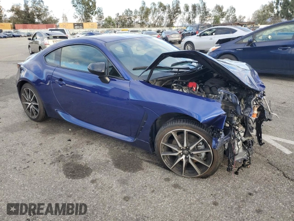 2023 Toyota 86 with VIN JF1ZNBC11P8764160, listed as a Copart auction lot 89409965 with 12,480 mi miles and Salvage Title. Bid and sale history available at DreamBid. Image 4.